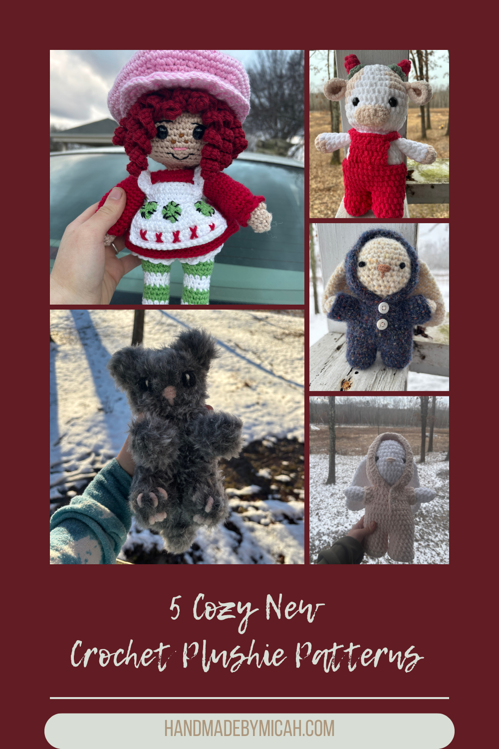5 New Cozy Crochet Plushie Patterns