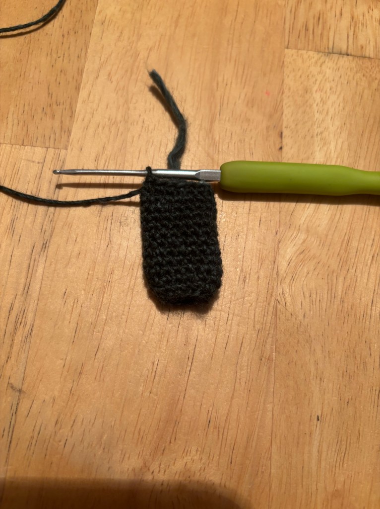 overall leg for long legged crochet frog
