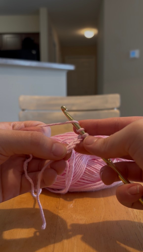 step 4: yarn over again